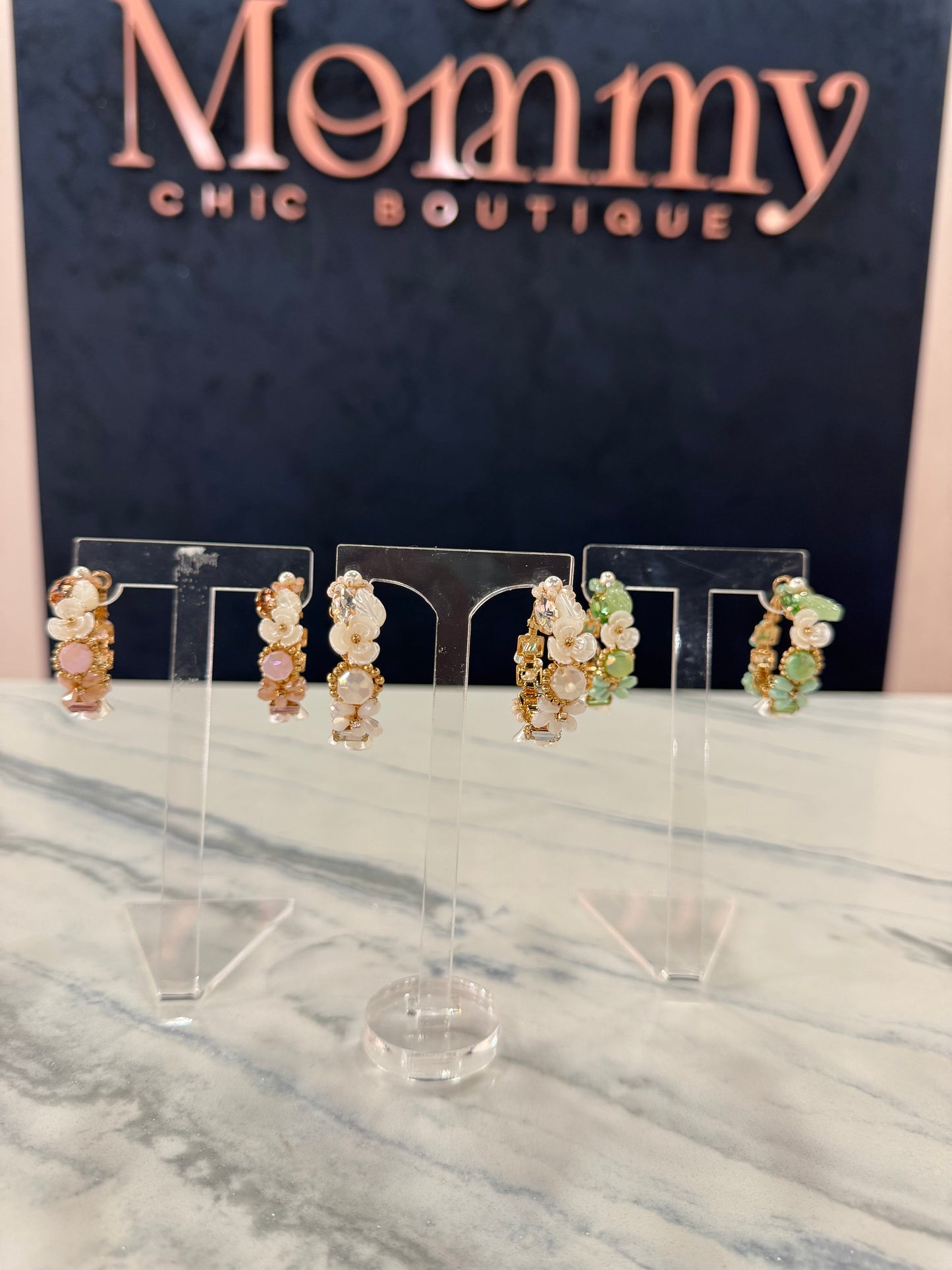 Resin Flower Earring