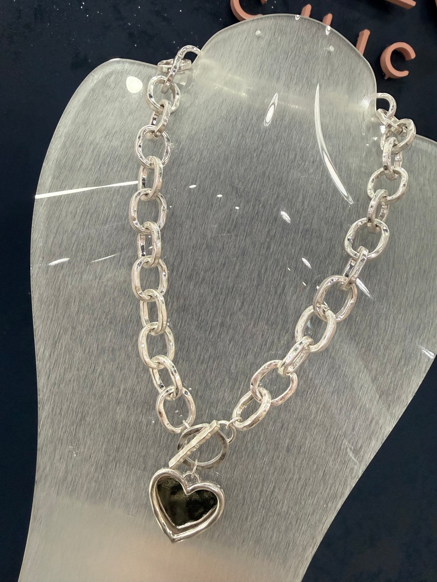 Chain Heart Necklace