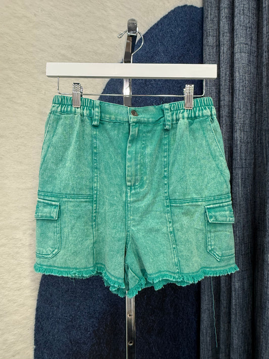 Mineral Wash Short Green