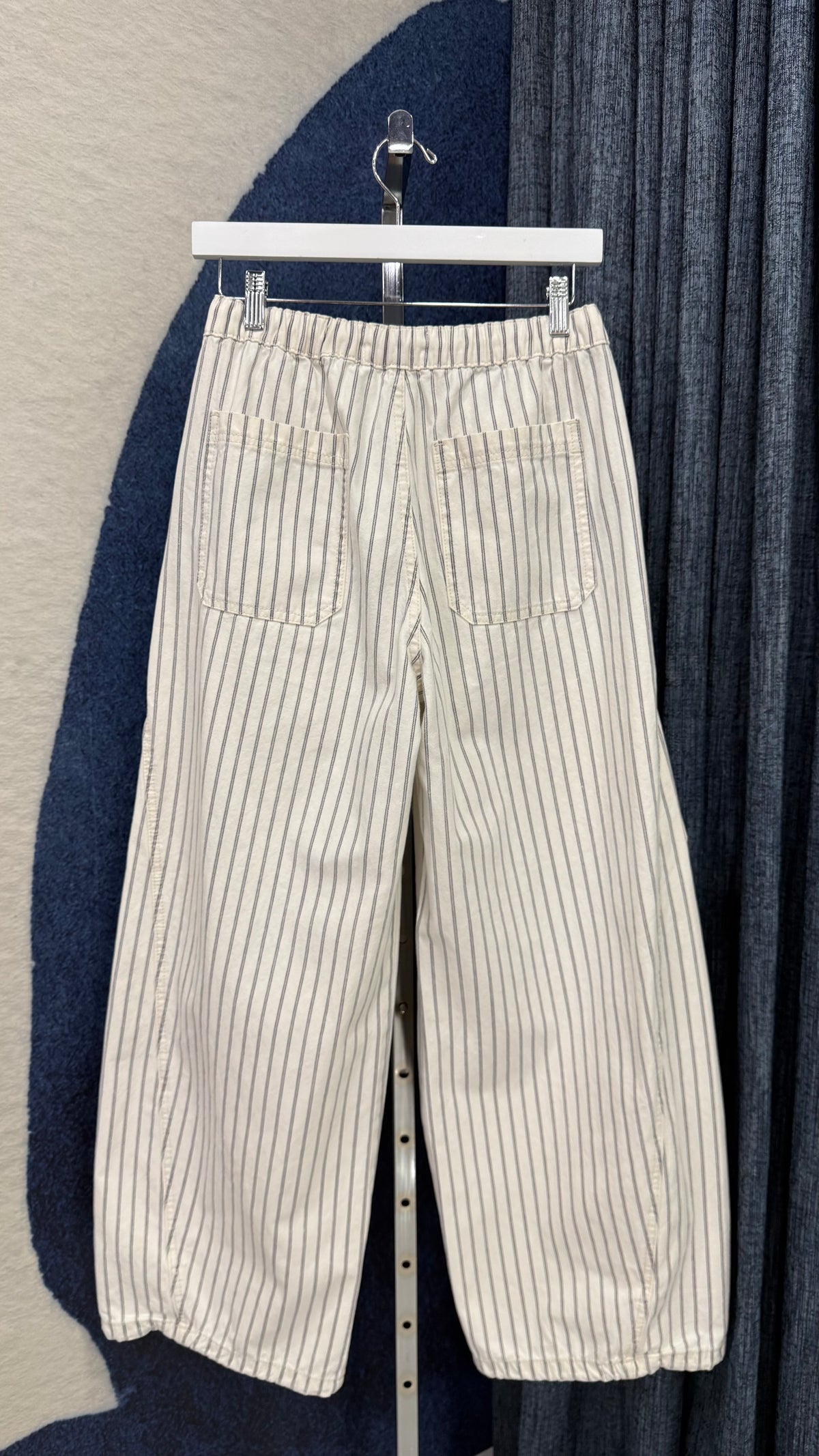 Cargo/Barrel Striped Denim Pant
