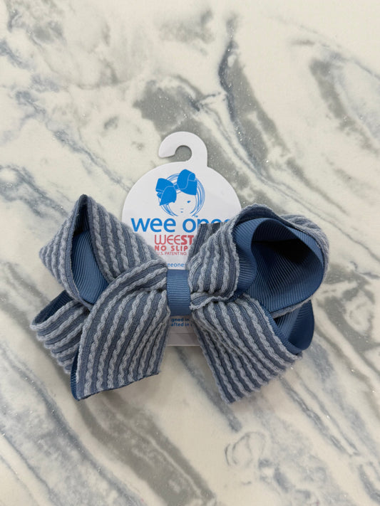 Medium Texture Bow Blue