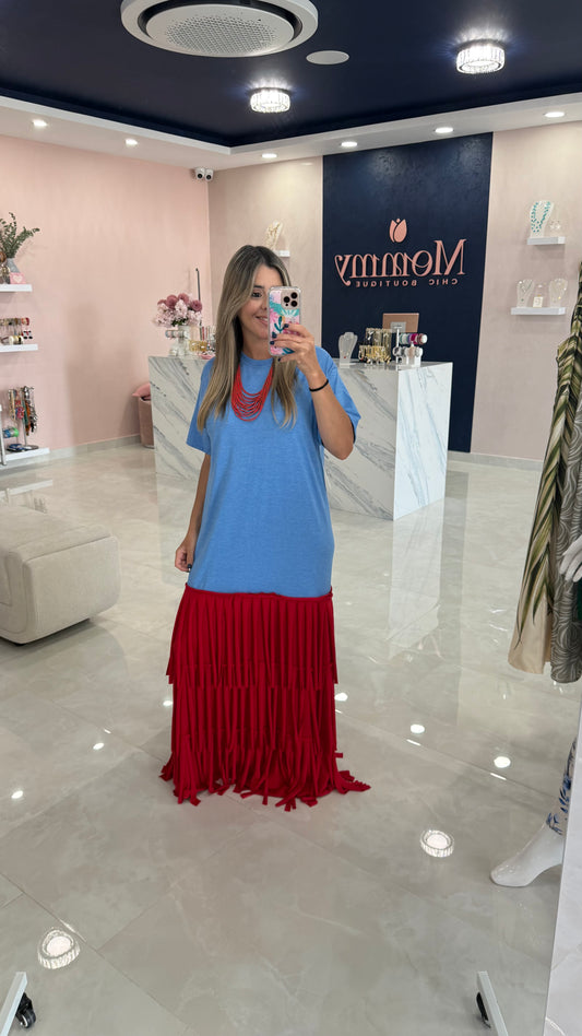 Colombia Shirt Dress Fringes
