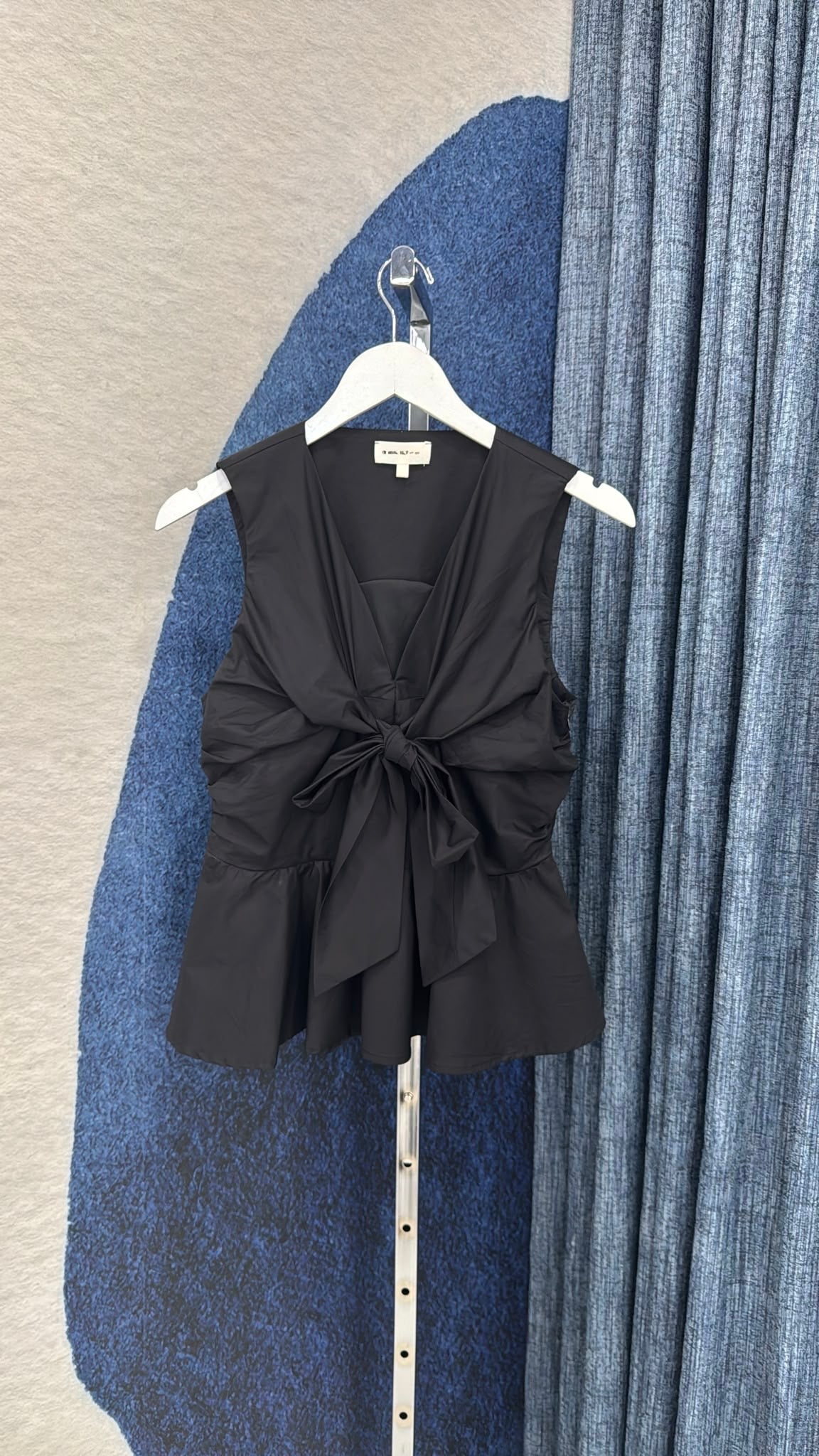 Peplum Top Black