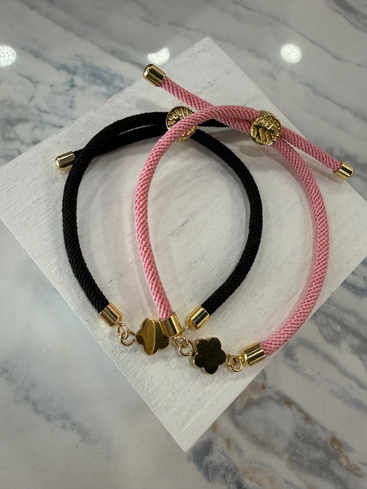 Gold Plated Flower Bracelet Ajustable