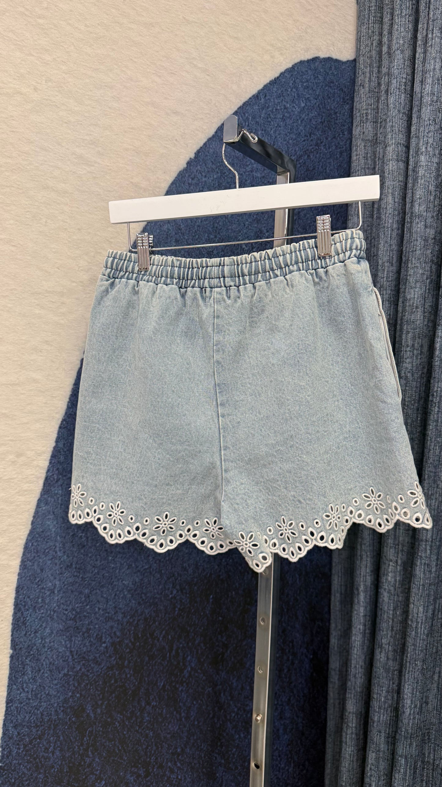 Embroidered Sleeveless Top & Short Set