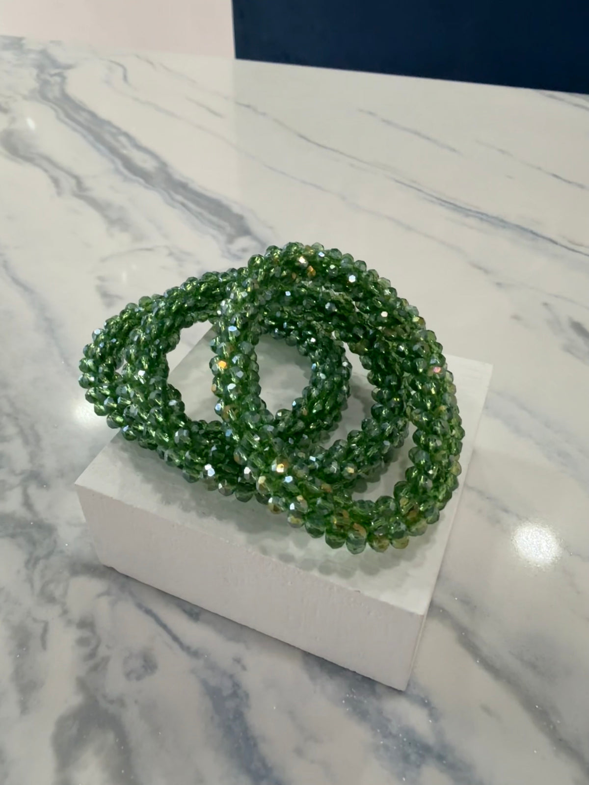 Beaded Bracelet Bundle Green