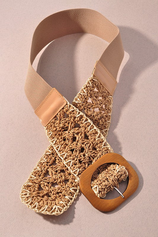 Crochet Belt Brown