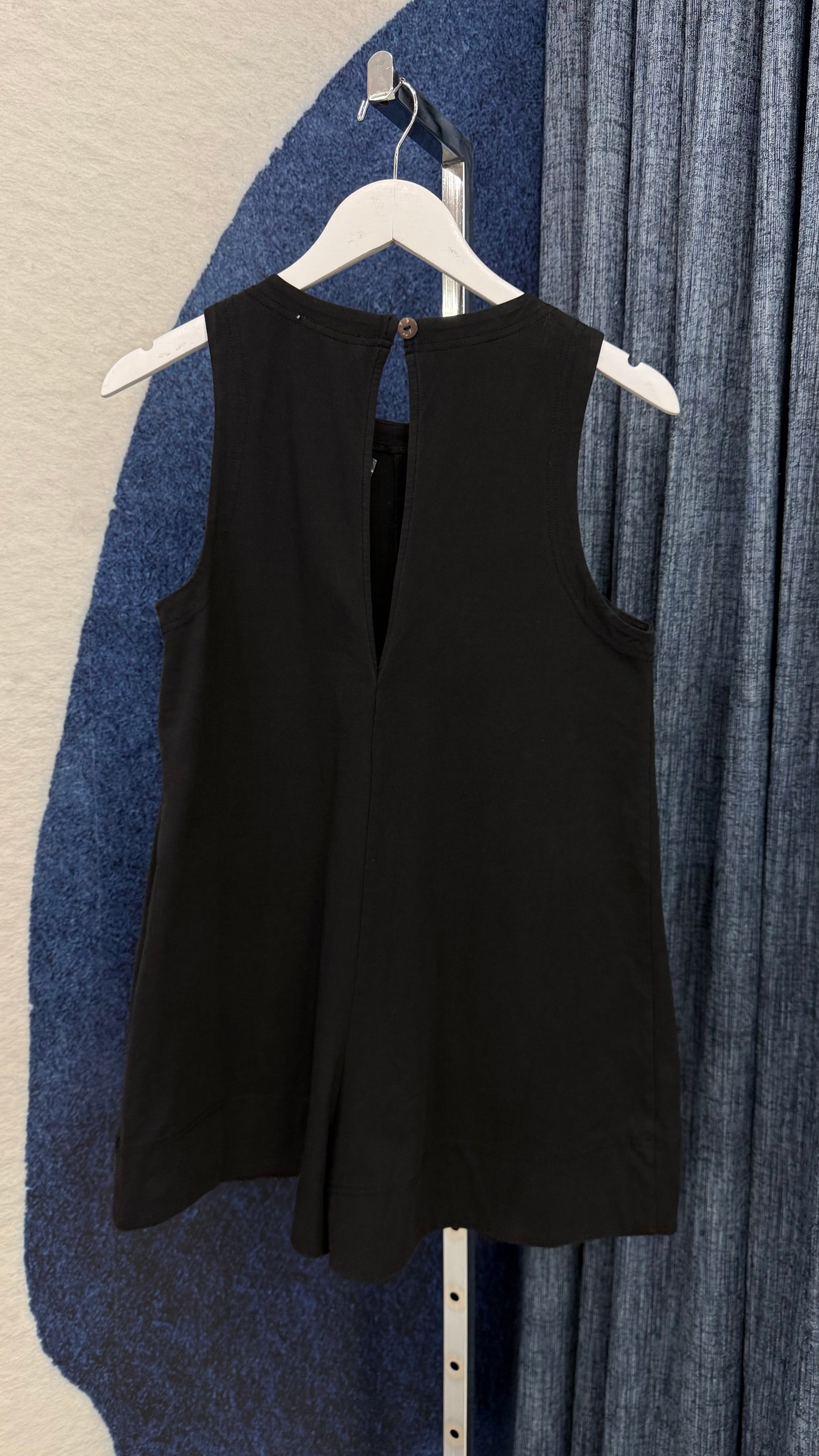 Patch Pocket Romper BLk