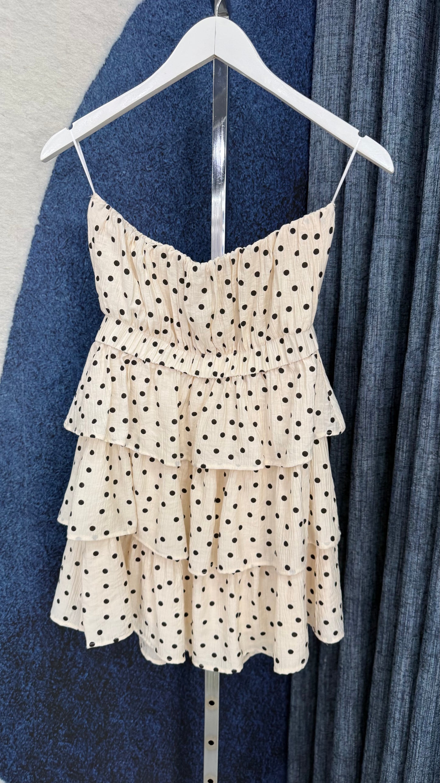 Strapless Polka Dots Dress
