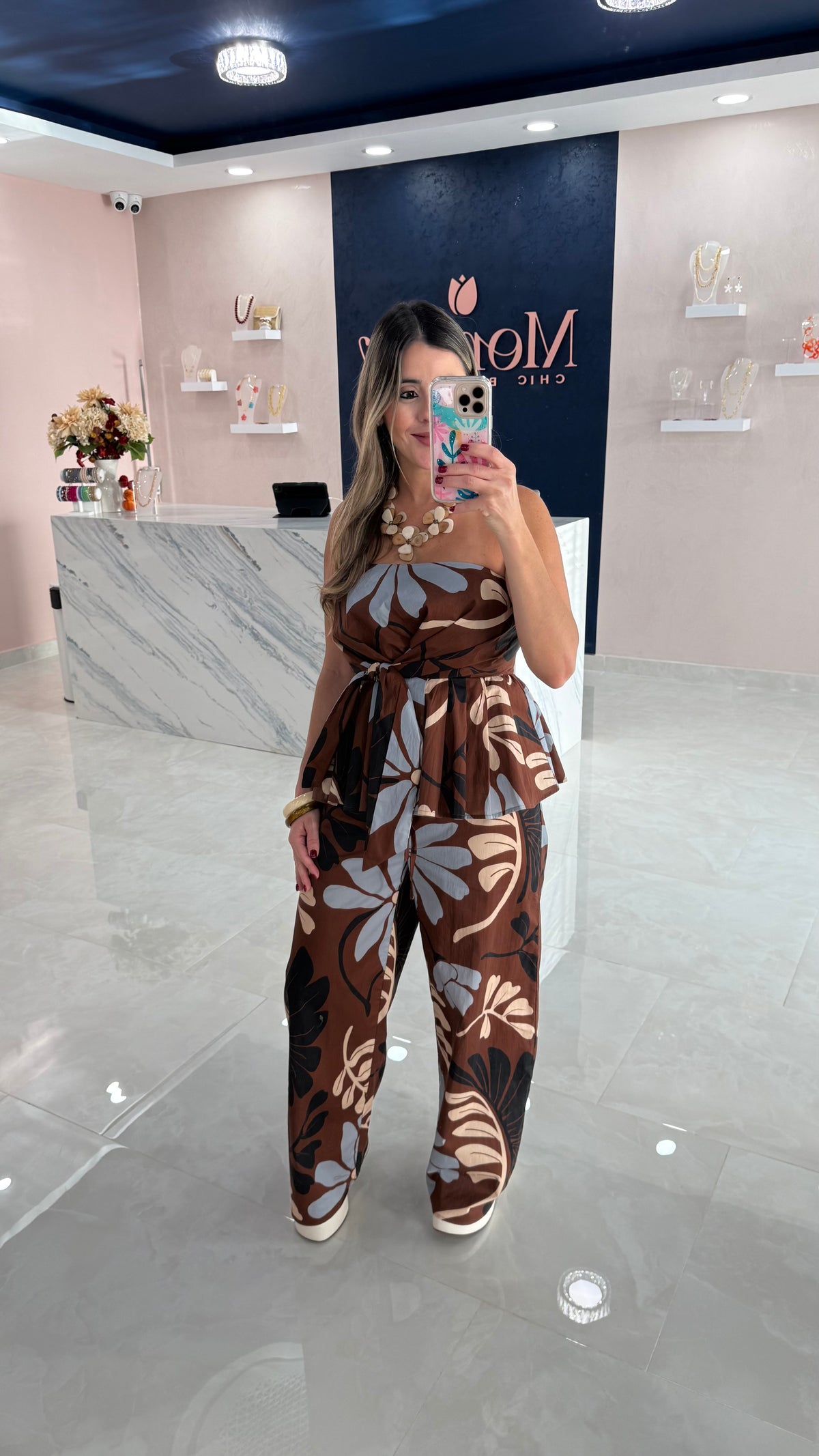 Printed Brown Pant