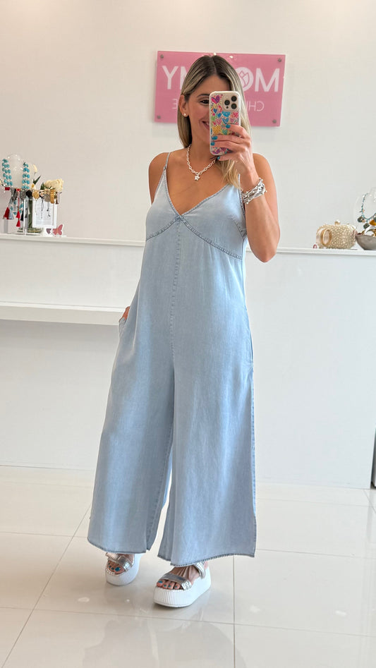 Tencel Jumpsuit Light Denim