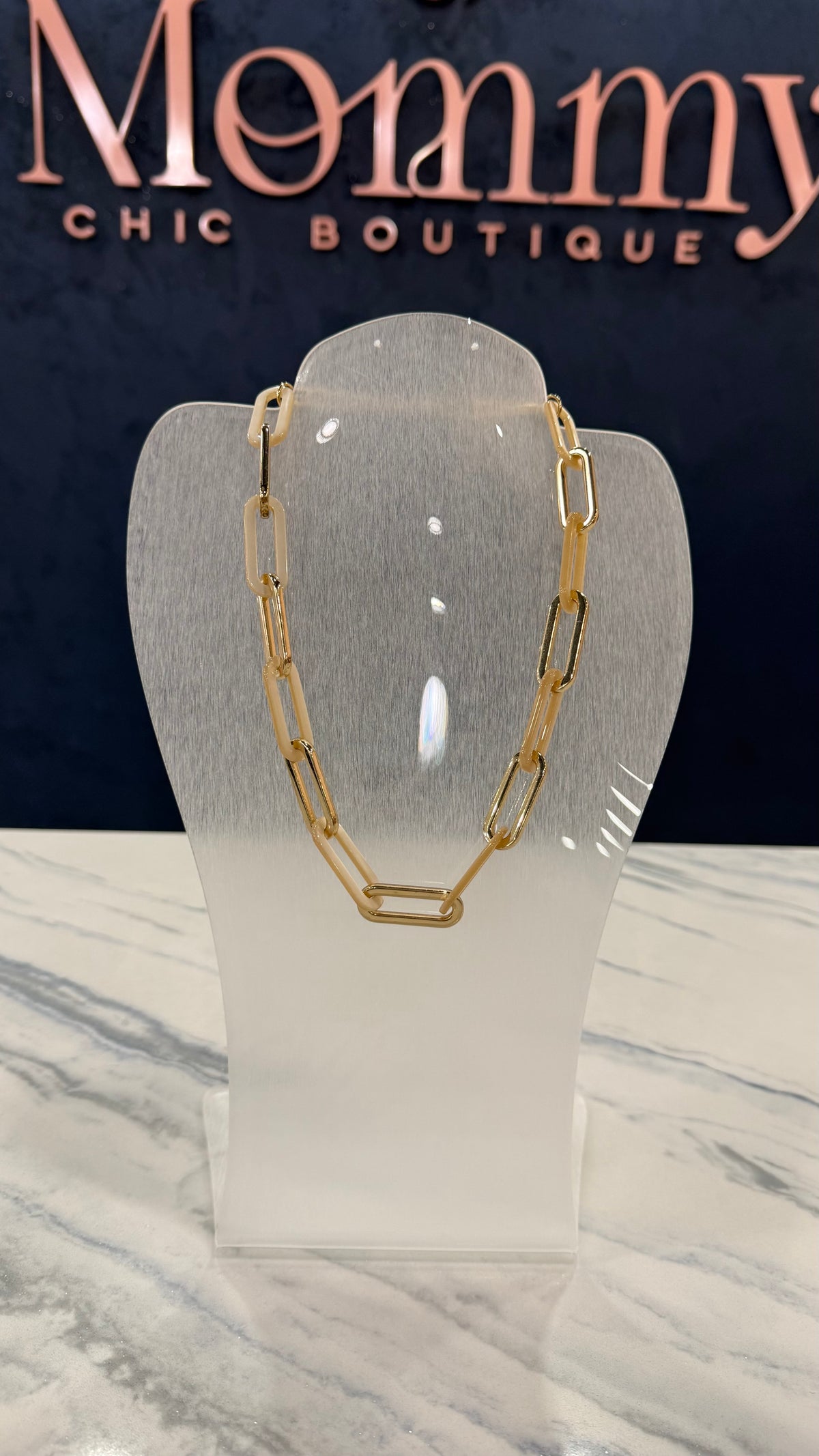 Chain Necklace Resin