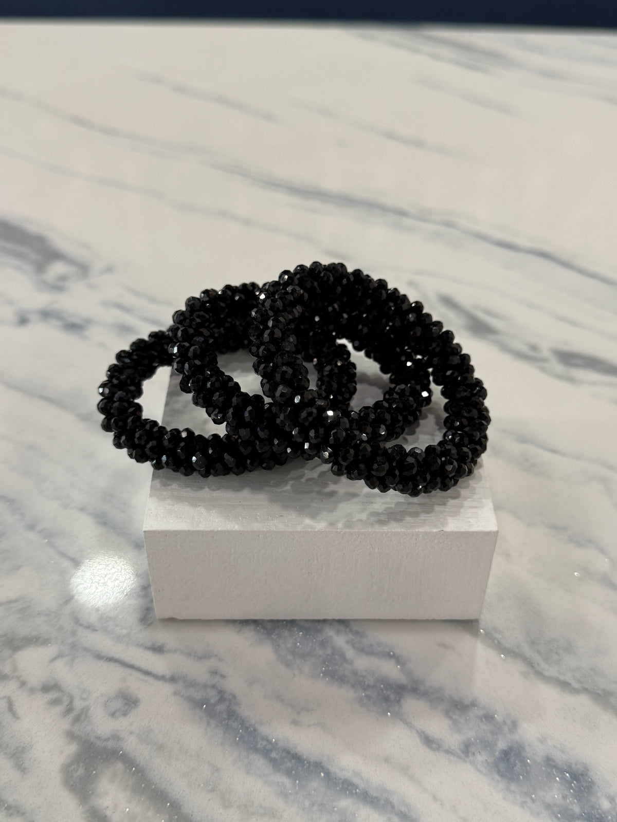 Black Bundle Elastic Bracelet
