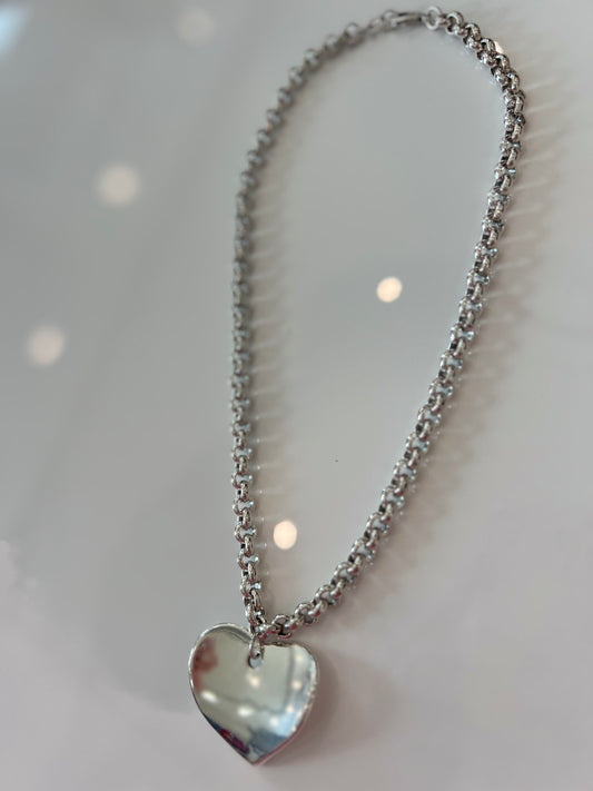 Heart Necklace Silver - Tucco