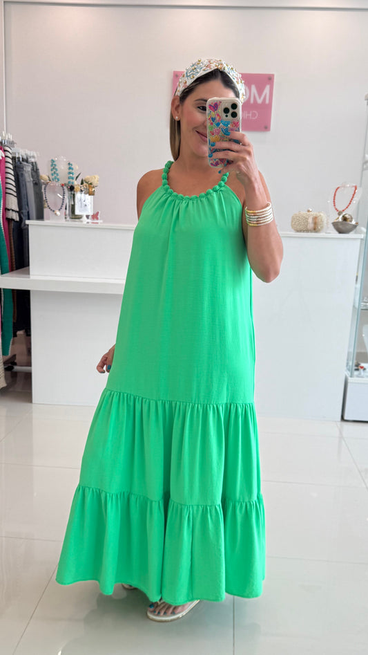 Neon Green Maxi Dress