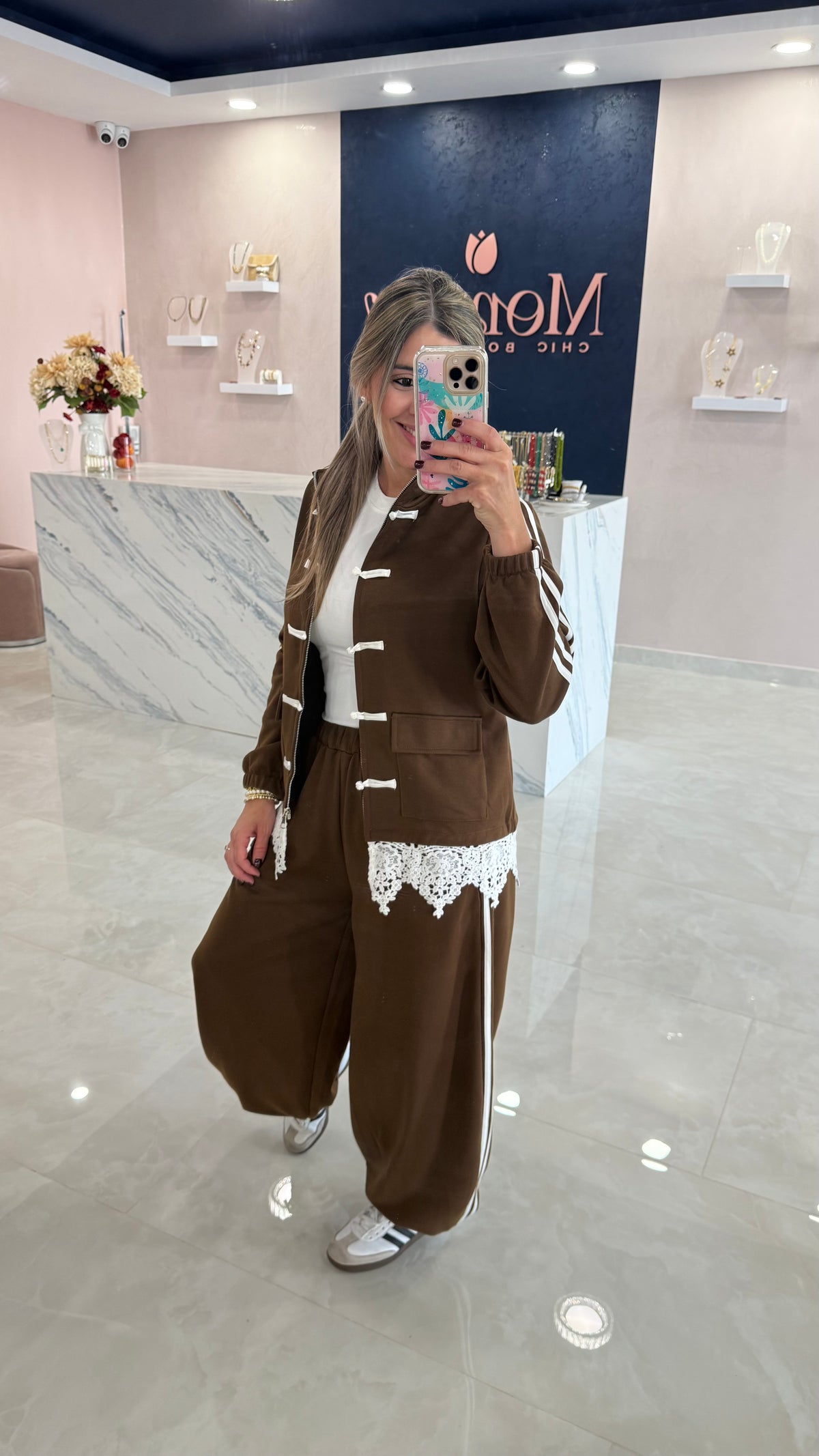 Napoleón & Lace Set Brown