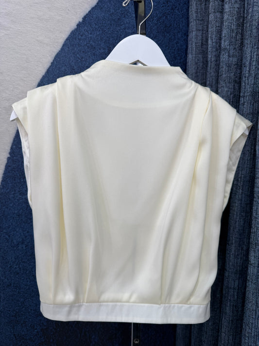 Satin Top Ivory