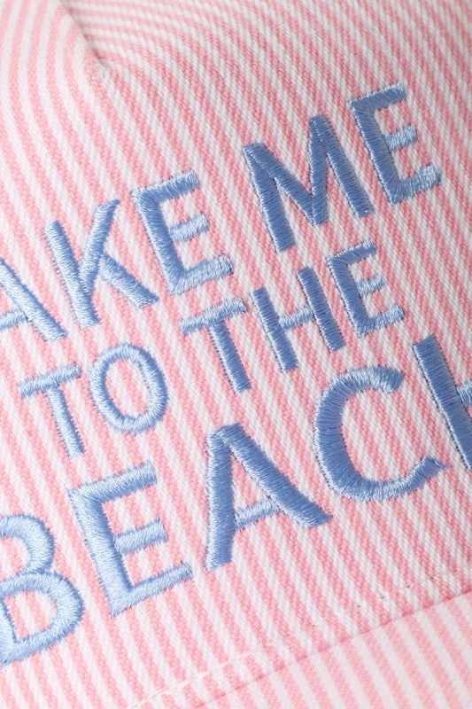 Take Me To The Beach Embroidery Hat