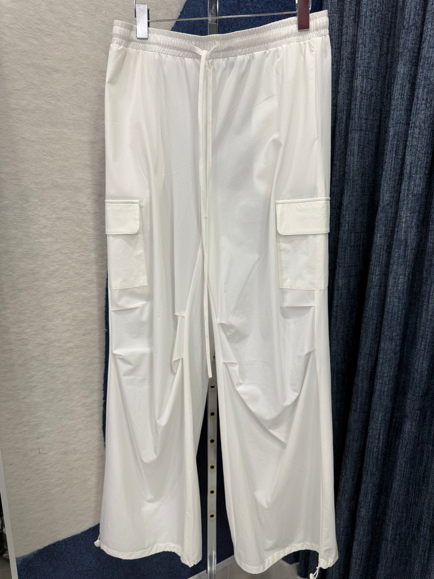 Cargo W Drawstring Leg White