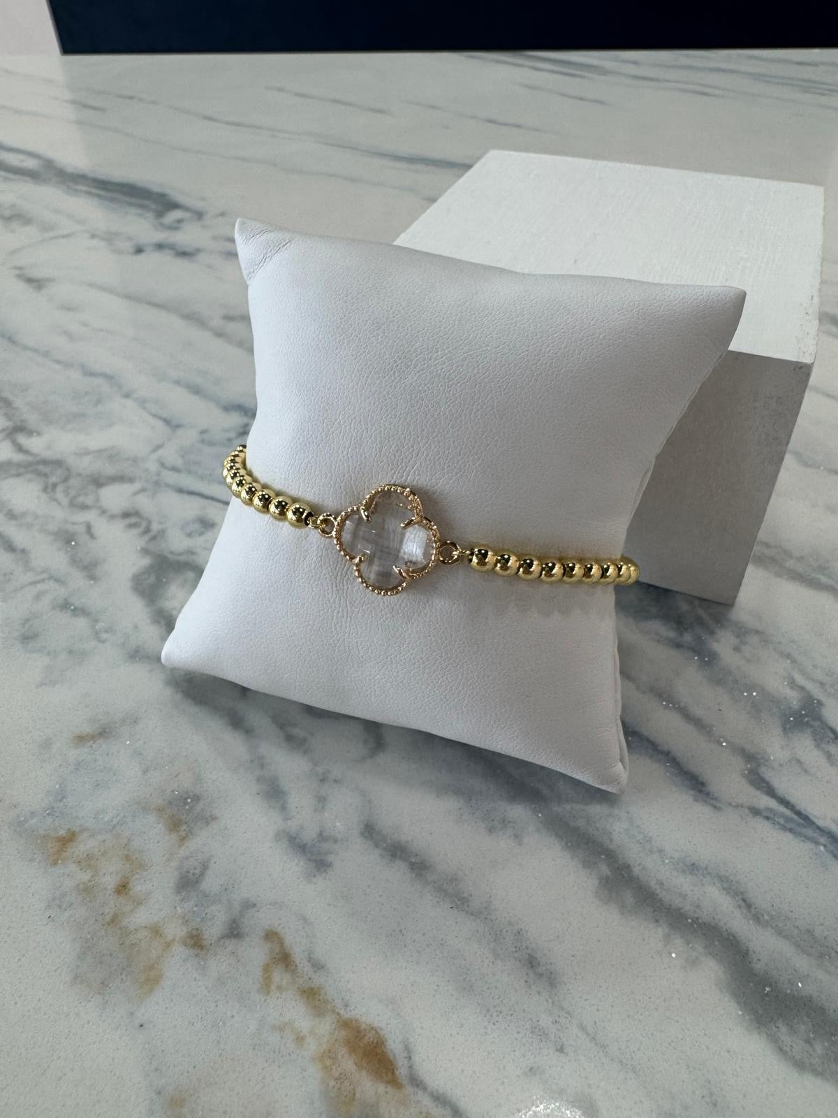 Crystal Clover Bracelet