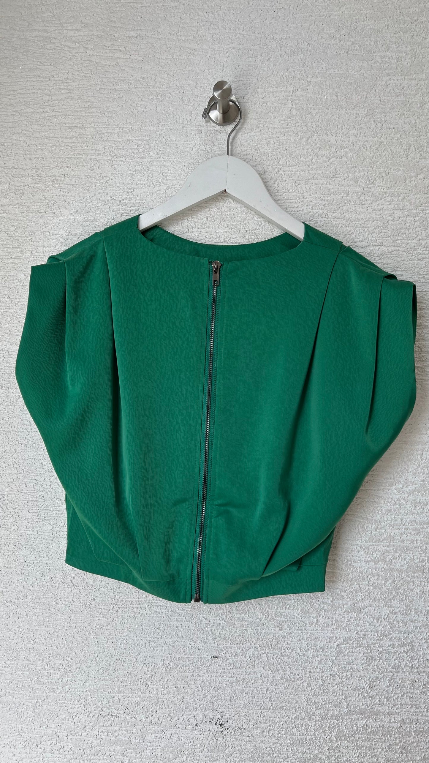 Satin Top Green