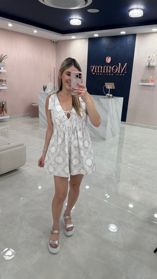 Flower Printed Romper