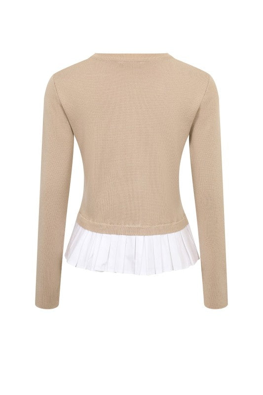Long Sleeve Sweater Beige