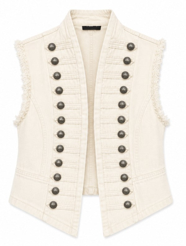 Napoleón Denim Vest Ivory