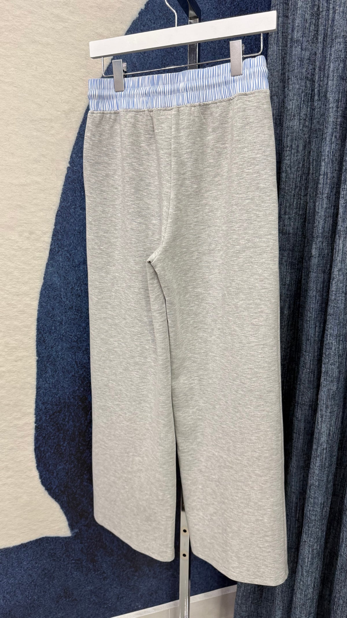 Cloud Contrast Zip Jacket & Pant Set Gray