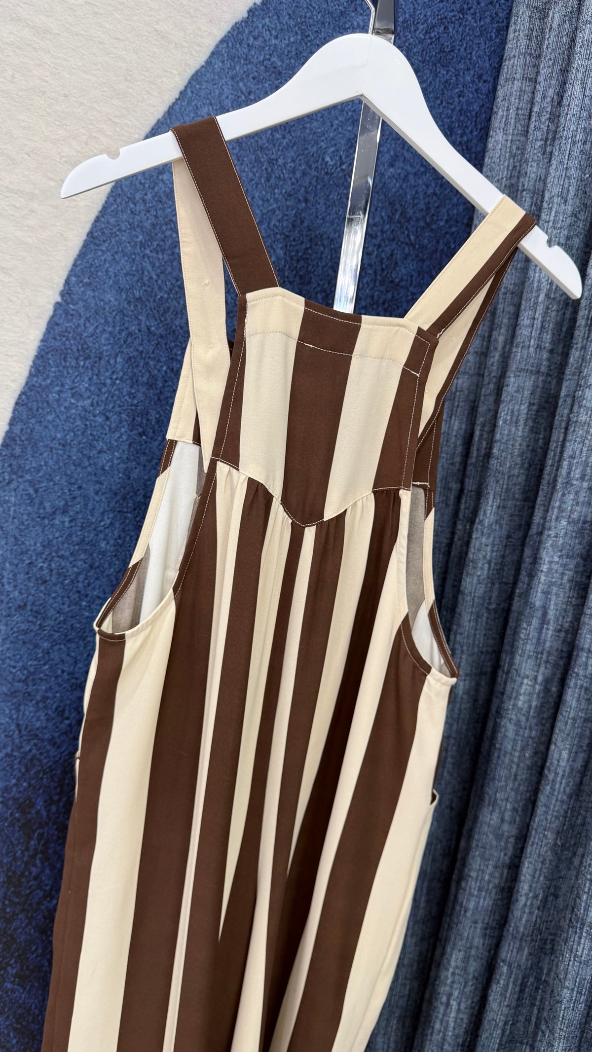 Overall Stripe Chocolate