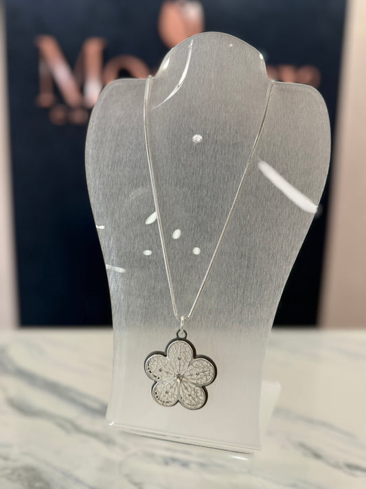Flower Long Necklace