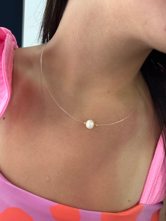 Illusion Necklace Freshwater Pearl