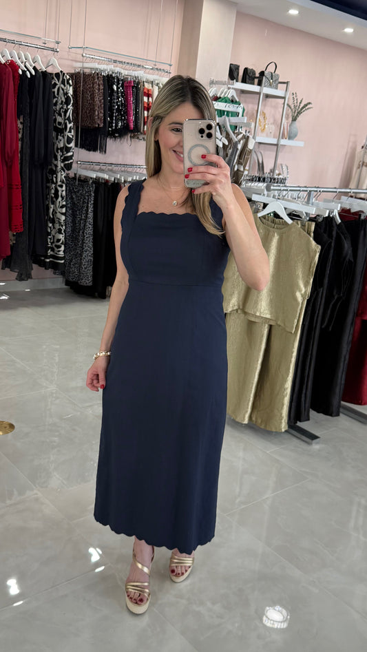 Midi Dress Navy