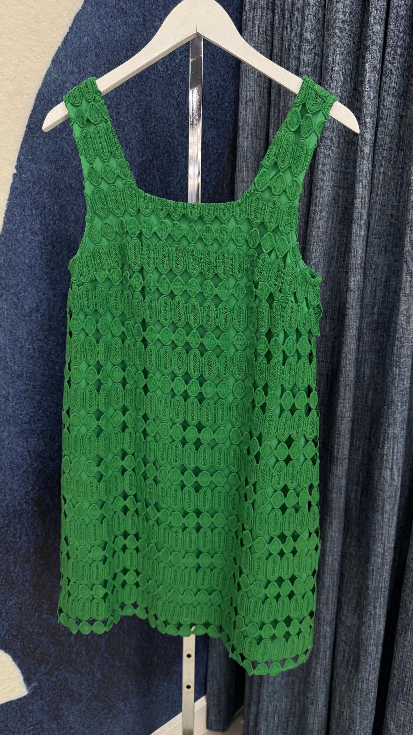 Embroidery Dress Green