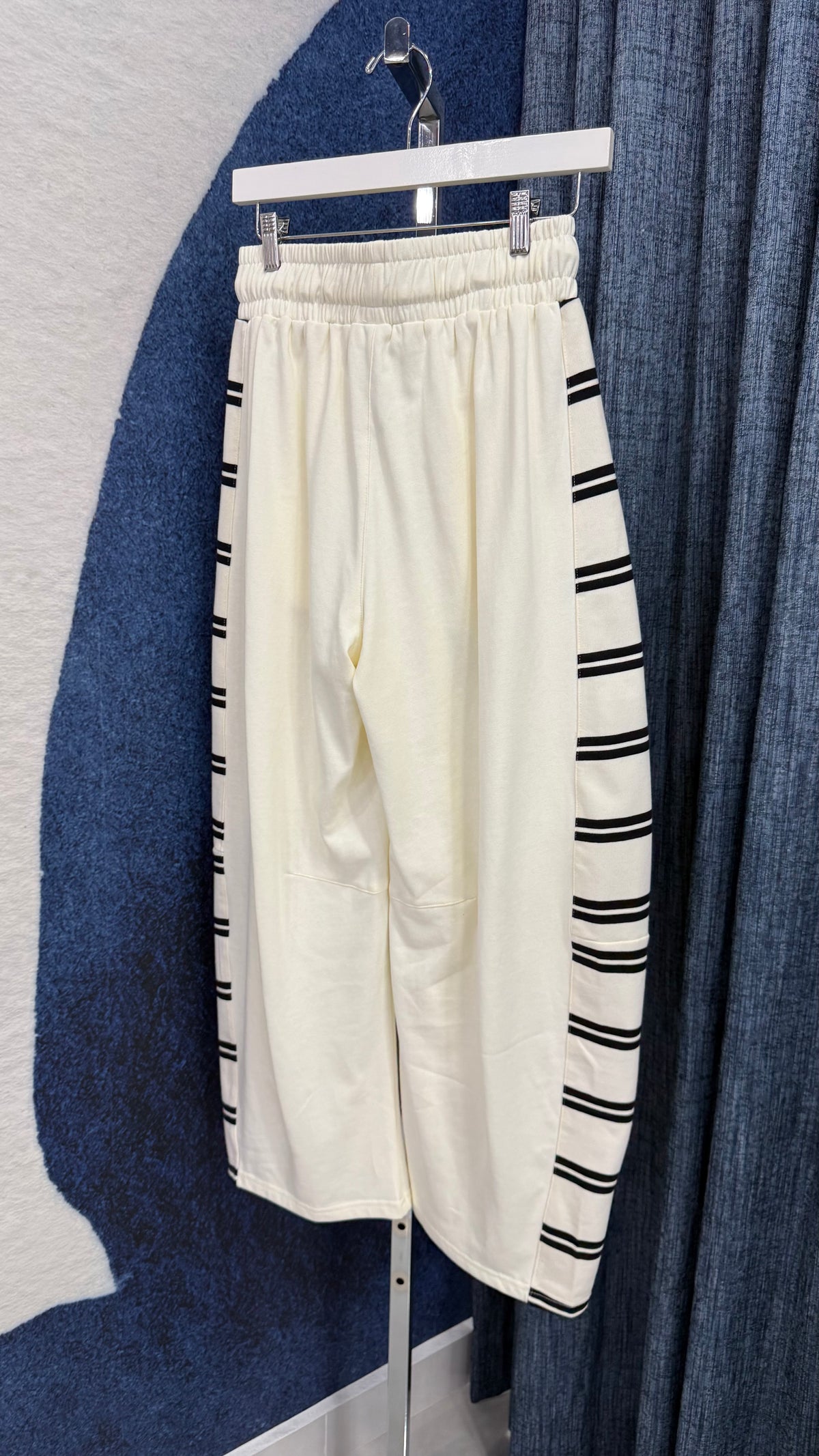 Barrel Pant Ivory / Stripe