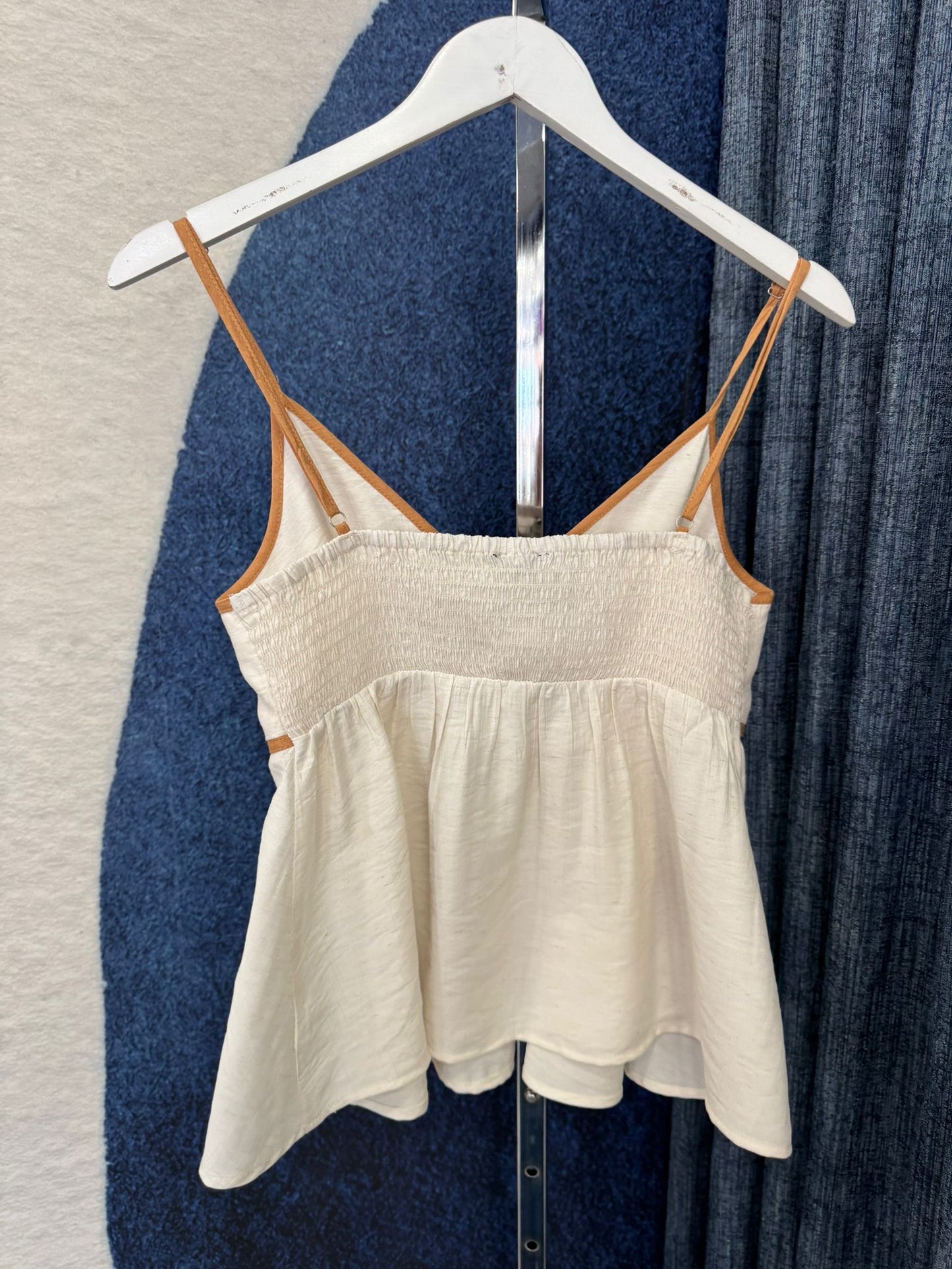 Contrast Peplum Top & Pant Set