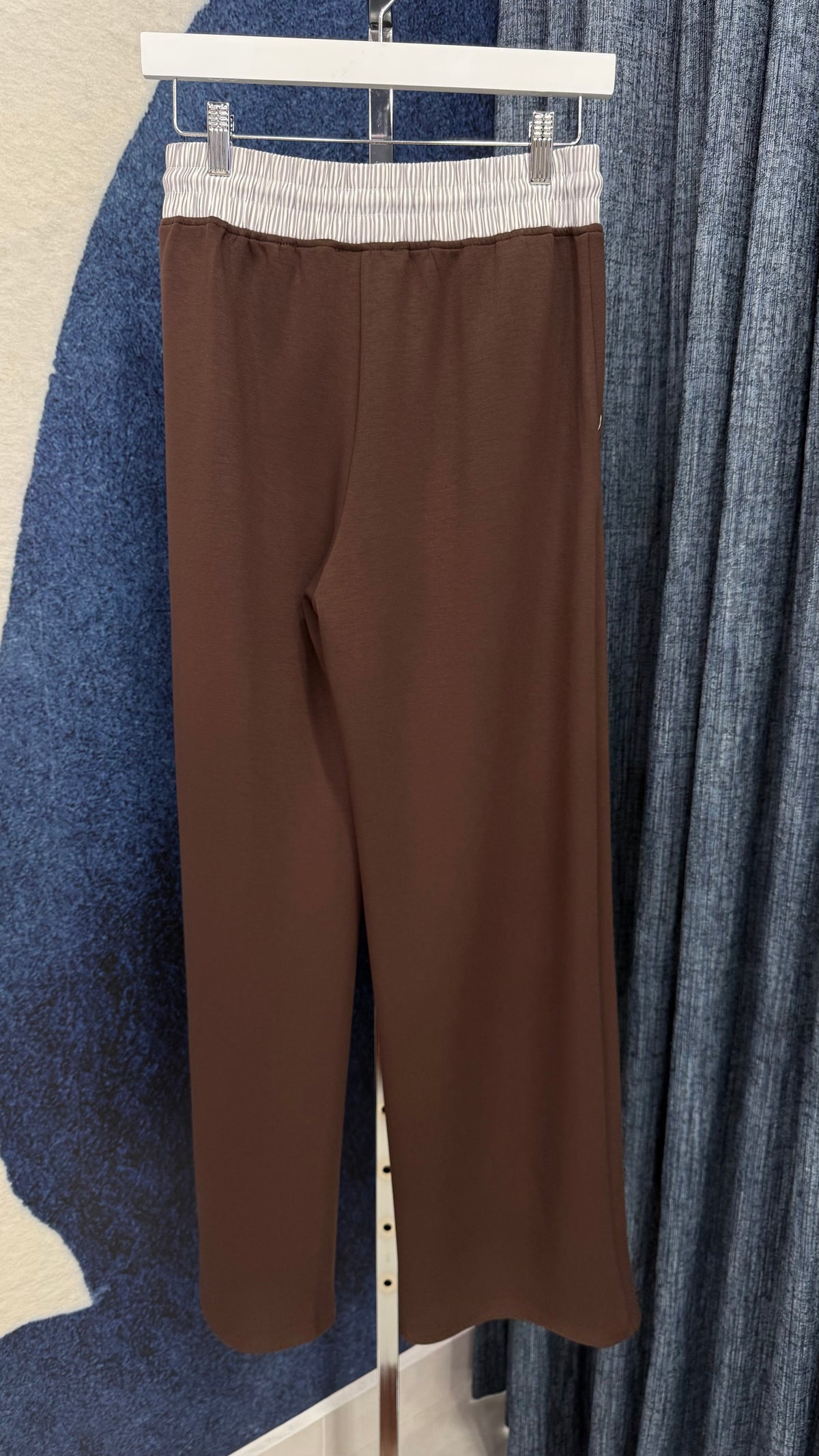 Cloud Contrast Zip Jacket & Pant Set Chocolate