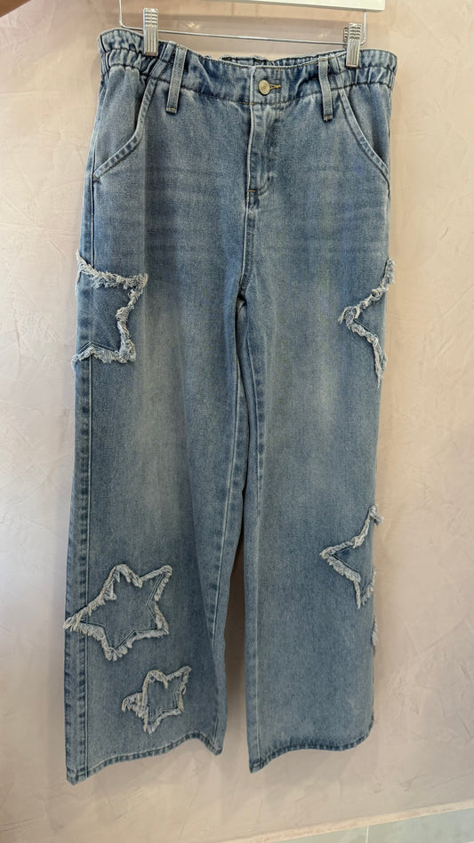 Star Patch Denim Large