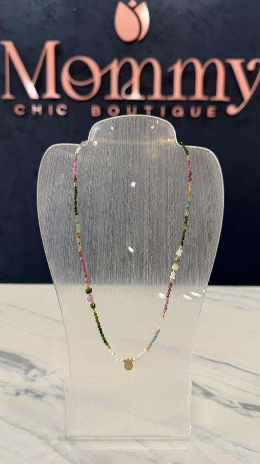 Stones & Crystal Beads Necklace