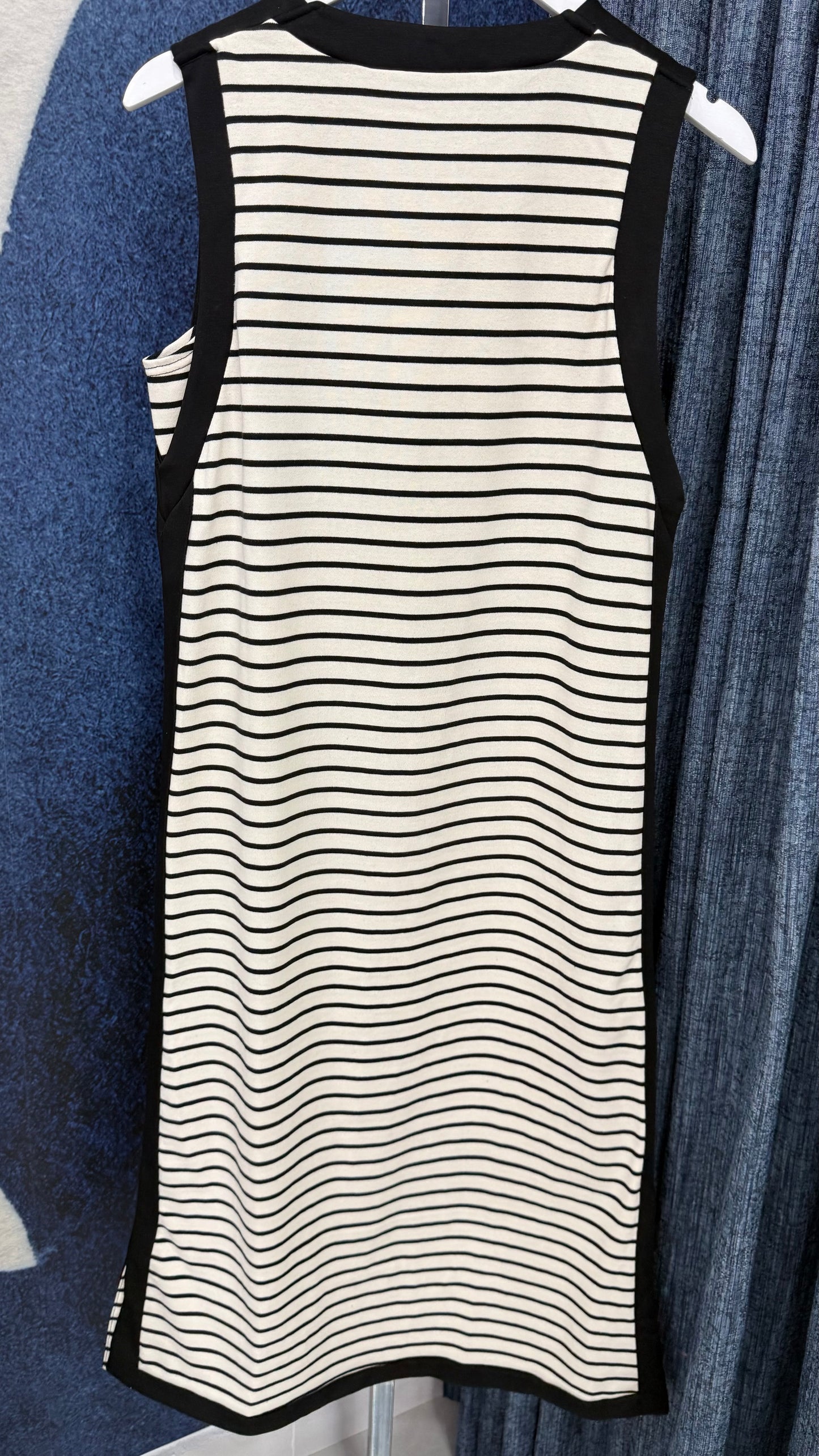 Striped Sleeveless Midi Dress