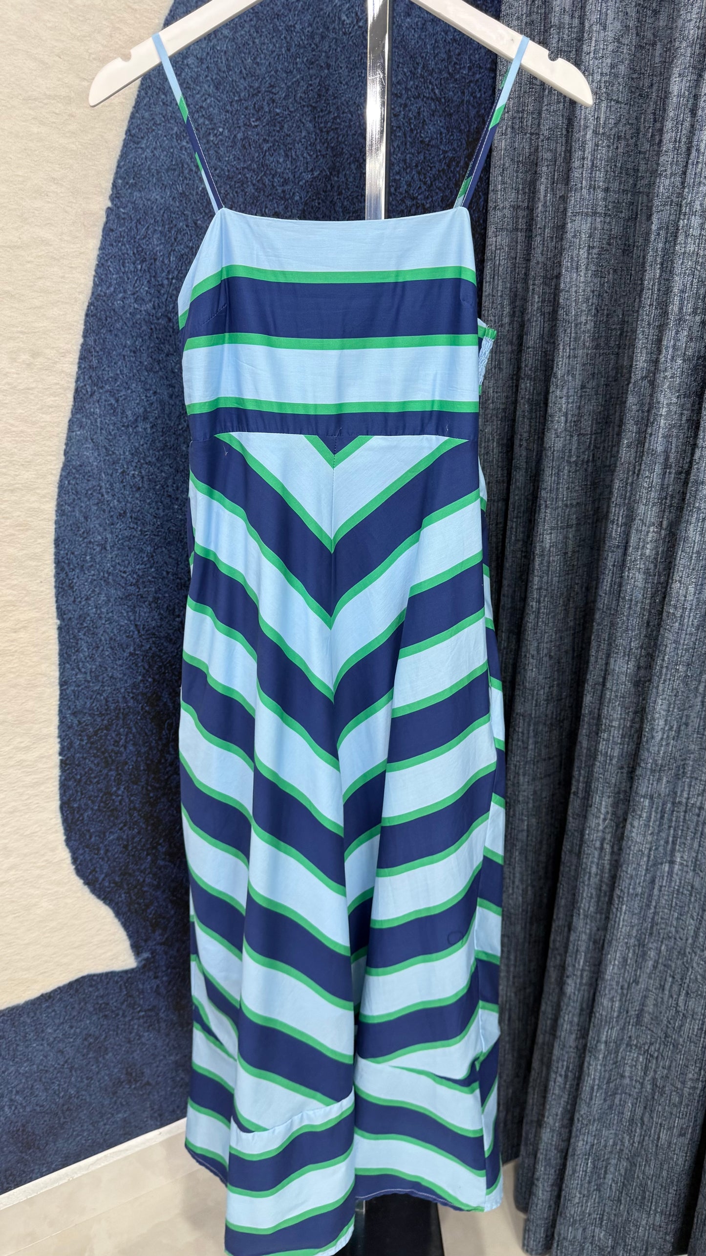 Sleeveless Striped Maxi Dress