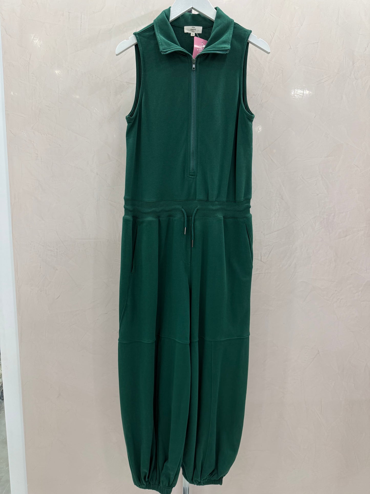 Cotton Jumpsuit Green Small