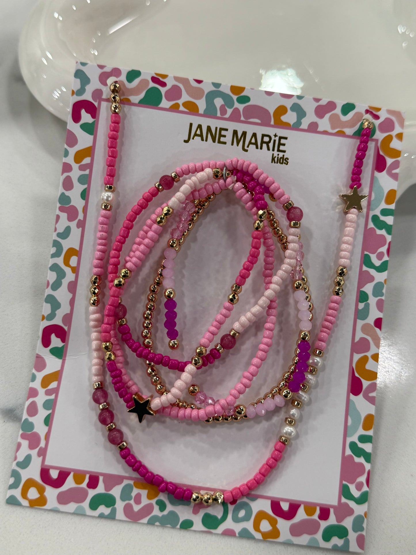 Girls Beaded Bracelet & Necklace