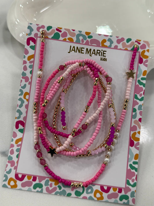 Girls Beaded Bracelet & Necklace