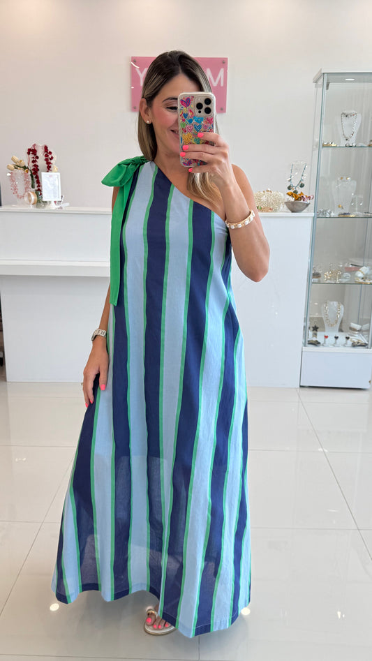 Printed One Shoulder Dress
