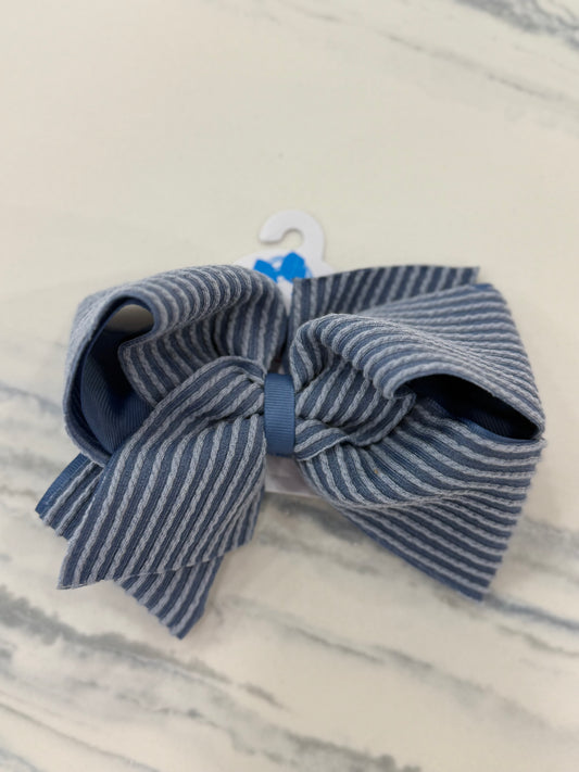 King Textured Bow Blue