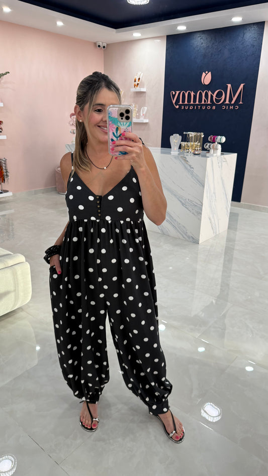 Polka Dots Balloon Jumpsuit