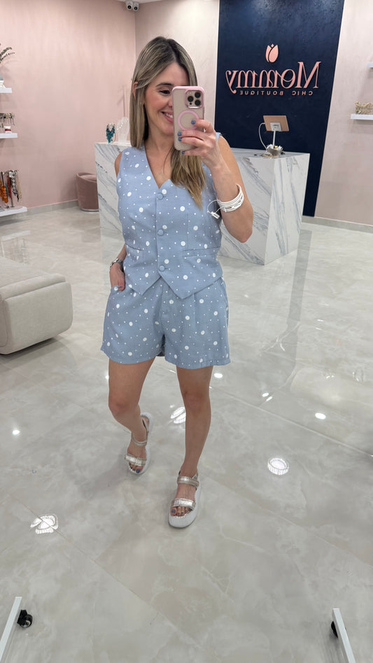 Polka Dots Vest Top & Short