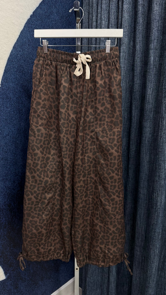 Leopard Printed Pant With Drawstring