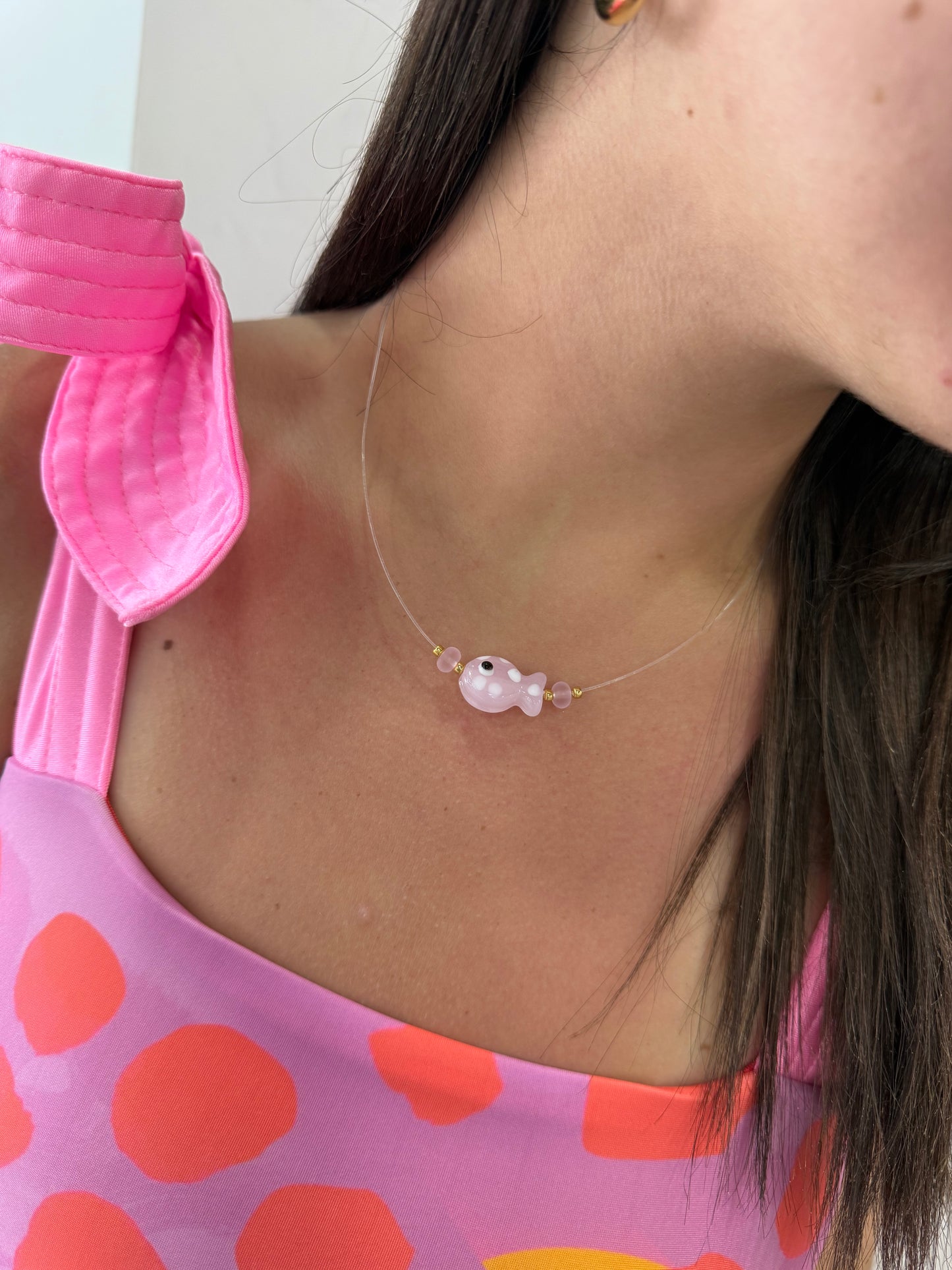 Illusion Necklace Crystal Fish